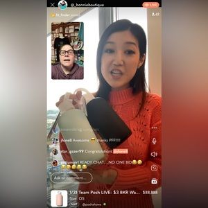 1/31: O M GREATEST!! POSHSHOW COHOSTED WITH ME!! WOOHOO 🥳🙌🏻🎉!! HOW AWESOME!!